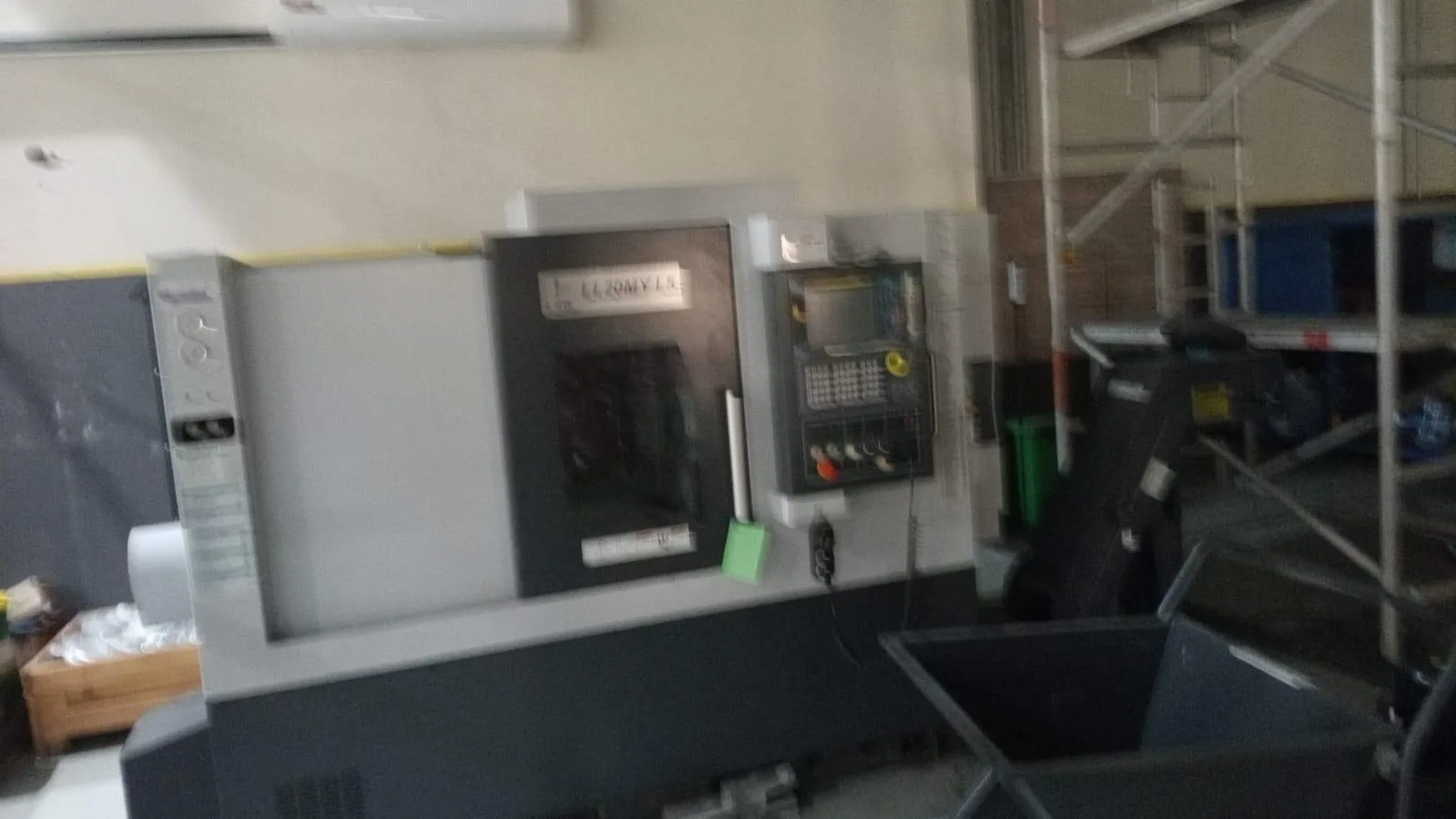CNC turning machine in the workshop